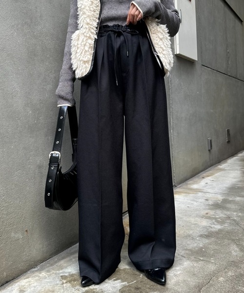 CIAOPANIC TYPY パンツ ウールライクスラックスイージーパンツ