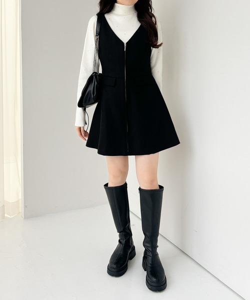 美品✦ジュンアンドロペ他✦ニット＋スカート＋ハイソックス＋バイザーセットアップ 美品✦ジュンアンドロペ他✦ニット＋スカート＋ハイソックス＋バイザー