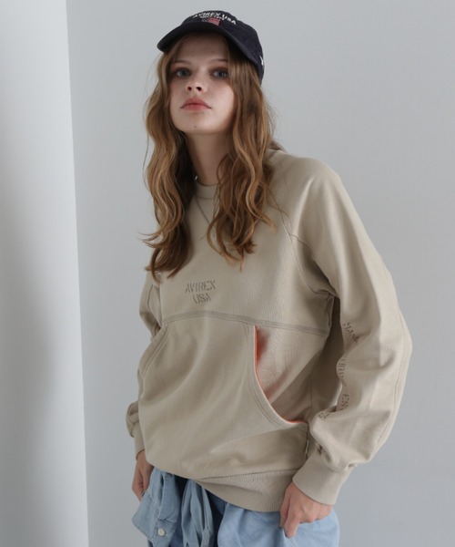 トレーナー スウェット 「直営店限定」RAGLAN BIG POCKET SWEAT/ラグランビッグポケットスウェット レディース