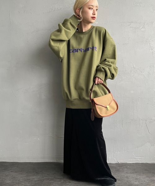 トレーナー スウェット 「carhartt WIP/カーハートダブリューアイピー」 ブランドロゴ刺繍 クルーネックスウェット レディース メンズ Carhartt WIP トレーナー スウェット 「carhartt WIP/カーハート