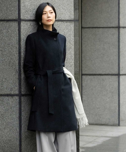 美品　シップス　ミドルコート MICHEL KLEIN コート アウター 「定番人気」Super100ウール