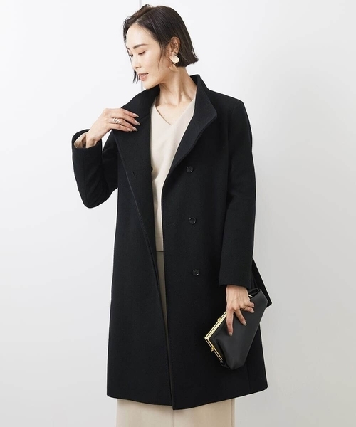 MICHEL KLEIN ネイビー ピーコート 46 セール】 Super100ウールビーバーPコート（WEB限定カラーあり