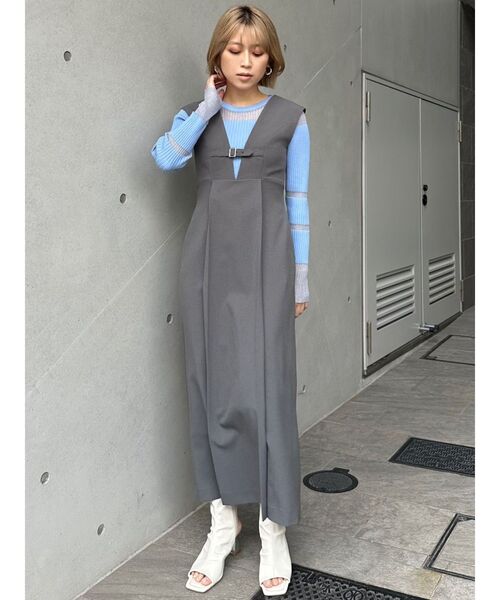MURUA ブーツ ストレッチオープントゥブーツ レディース