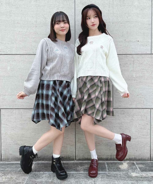 F i.n.t（フィント） スカート 「セットアップ対応」ランダムヘム