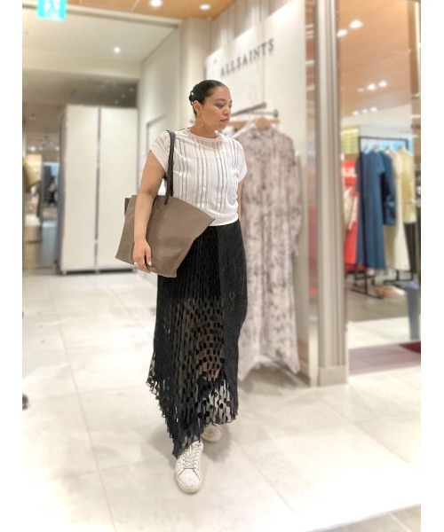 ALLSAINTS（オールセインツ） ワンピース LEIA DOTT 2-IN-1 PLEATED