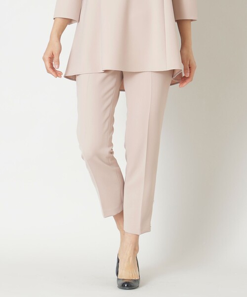 TO BE CHIC パンツ ストレッチダブルクロス レディース