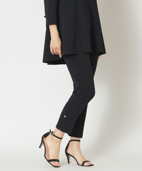 TO BE CHIC パンツ ストレッチダブルクロス レディース