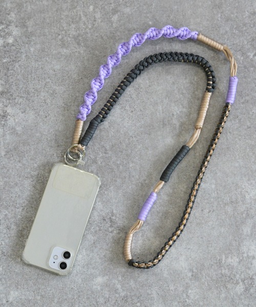 配色ロープストラップ スマホショルダー スマホストラップ ロープ ロープ編み | ALTROSE | 06