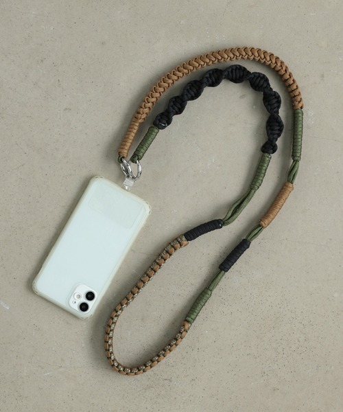 配色ロープストラップ スマホショルダー スマホストラップ ロープ ロープ編み | ALTROSE | 04