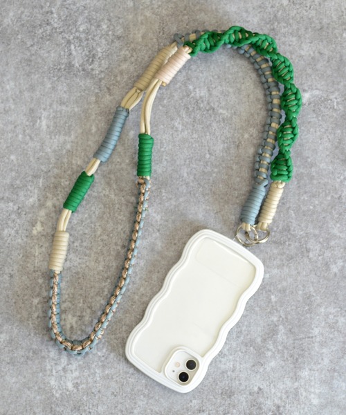 配色ロープストラップ スマホショルダー スマホストラップ ロープ ロープ編み | ALTROSE