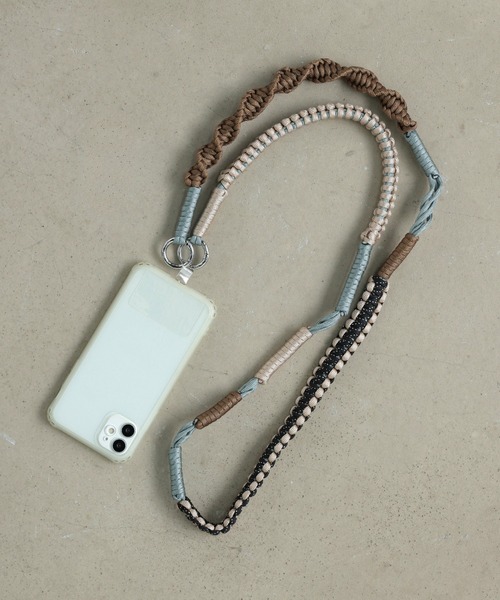 配色ロープストラップ スマホショルダー スマホストラップ ロープ ロープ編み | ALTROSE | 01