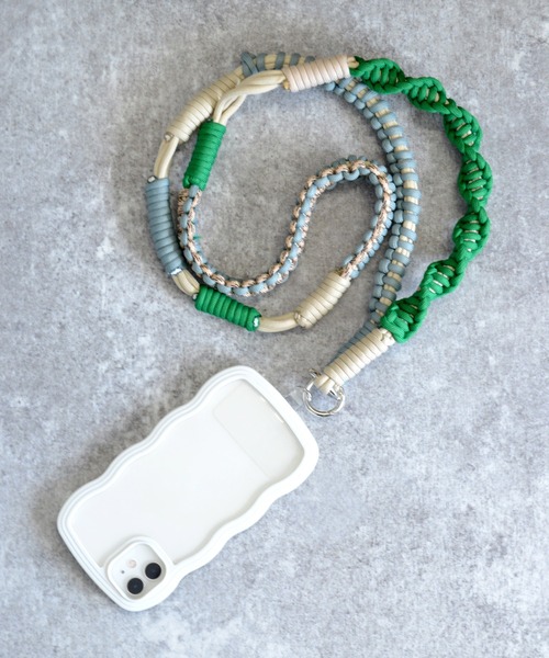 配色ロープストラップ スマホショルダー スマホストラップ ロープ ロープ編み | ALTROSE | 20