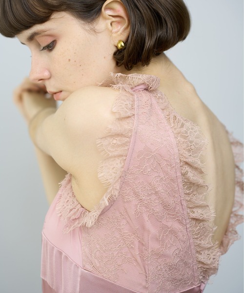 *Farm Rio* レーススリップワンピース ドレス me&me couture ワンピース レースミックススリップドレス