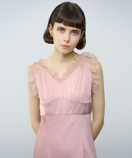 *Farm Rio* レーススリップワンピース ドレス me&me couture ワンピース レースミックススリップドレス