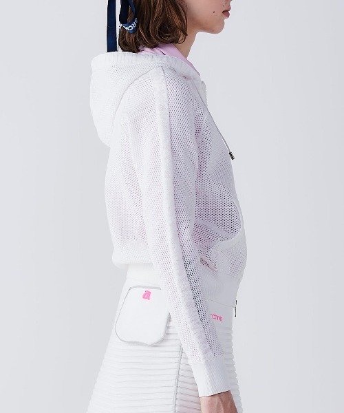 archivio レディース　40 半袖メッシュブルゾン archivio ブルゾン アウター 「LADIES」メッシュジップブルゾン
