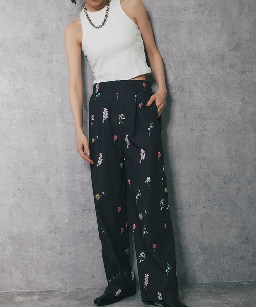 GO TO HOLLYWOOD パンツ　花柄　パンツ　01 美品 パンツ 「セットアップ対応」花柄パンツ レディース : ZOZOTOWN