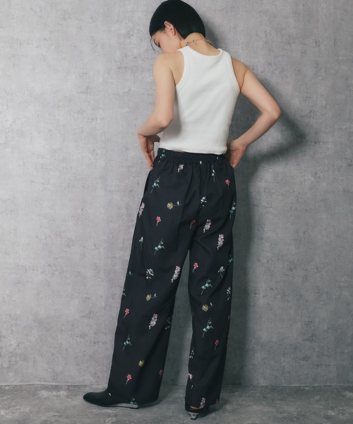 パンツ 「セットアップ対応」花柄パンツ レディース : ZOZOTOWN