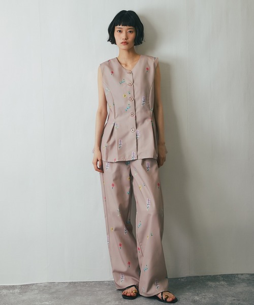 セットアップ ハイエンド 花柄 シャツ/ショートパンツ t223