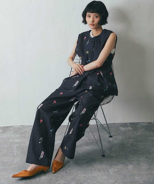 パンツ 「セットアップ対応」花柄パンツ レディース : ZOZOTOWN Yahoo