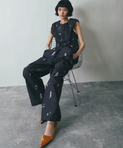 パンツ 「セットアップ対応」花柄パンツ レディース : ZOZOTOWN