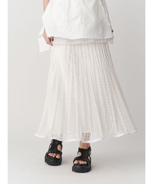 UN3D. スカート MESH ORIGAMI PLEATS SK / メッシュオリガミ