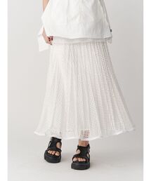 スカート UN3D. POINT STITCH KNIT SK BLACK UN3D. POINT STITCH KNIT SK BLACK
