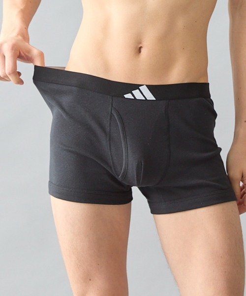 メンズ ブラック ボクサー 3L adidas メンズボクサーパンツ(サイズ(S/M/L):LL(XL