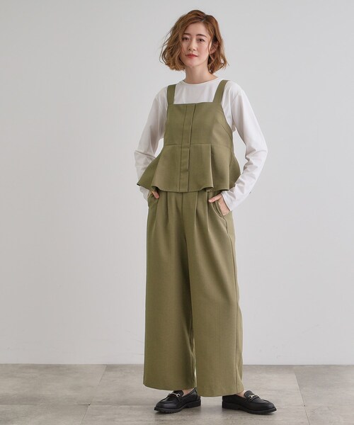 grove（グローブ） セットアップ デニムアソート麻調ビスチェセット