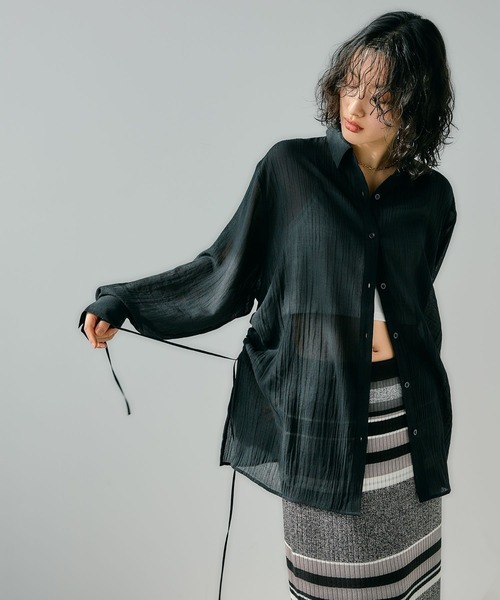 うー様オーダー LEPSIM（レプシィム） ブラウス シャツ サイド絞りシャツ 242830