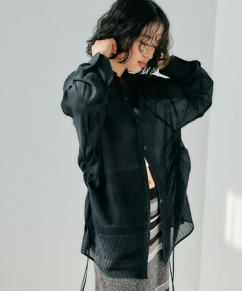 乃絵琉様 LEPSIM（レプシィム） ブラウス シャツ サイド絞りシャツ 242830