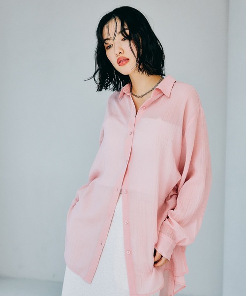 LEPSIM（レプシィム） ブラウス シャツ サイド絞りシャツ 242830