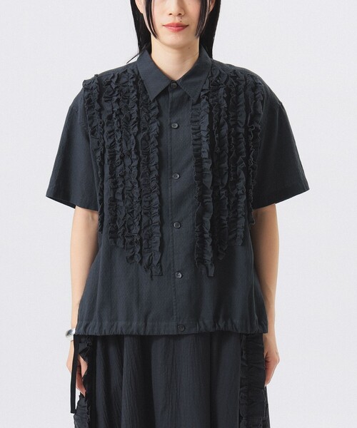 「BEAMS BOY」 半袖ブラウス ONE SIZE ブラック レディース 中古・古着通販】TORI-TO (トリト) BEAMS BOY (ビームスボーイ