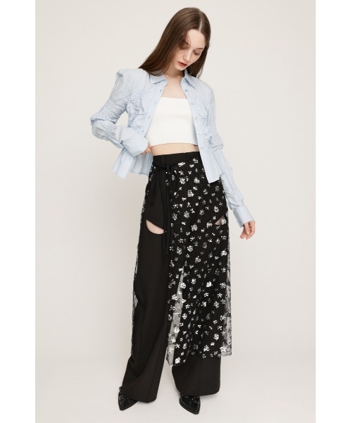 SLY スカート SEQUIN WRAP L/SK シークイン ラップ ロング