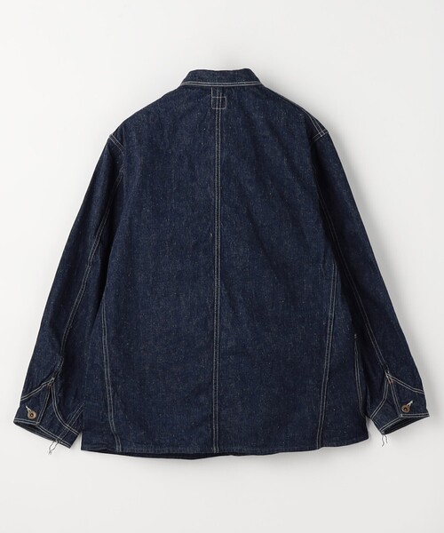 値下げ orslow ナイロン 紺 ノーカラーコート 撥水加工 オアスロウ 美品 orSlow オアスロウ ショップコート 00-6024-51 レディース【送料