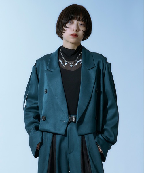 Ellno Loset ジャケット テーラードジャケット ショルダーベルト