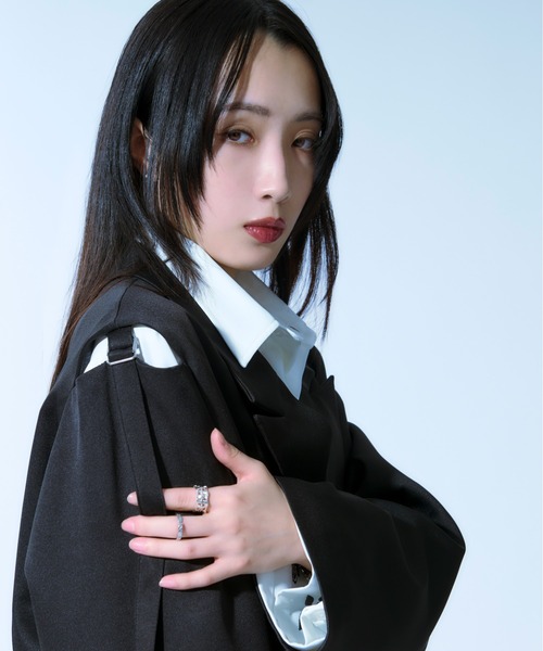 Ellno Loset ジャケット テーラードジャケット ショルダーベルト