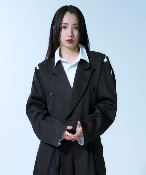 Ellno Loset ジャケット テーラードジャケット ショルダーベルト