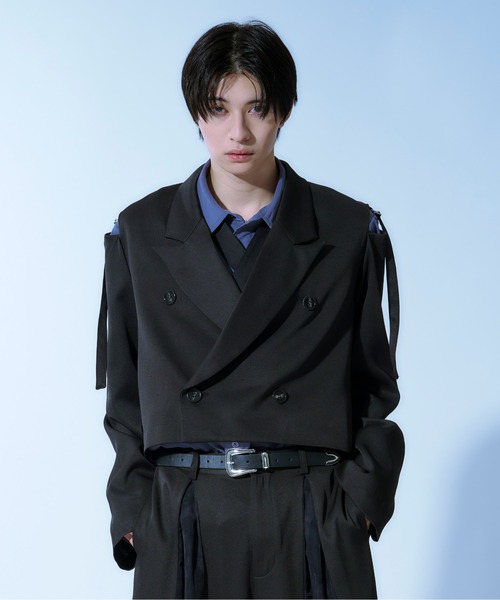 Ellno Loset ジャケット テーラードジャケット ショルダーベルト