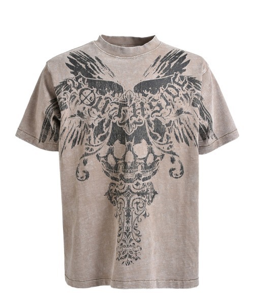 STYLISE tシャツ 「BREATH / ブレス」SKULL WING LOGO TEE / ダスト