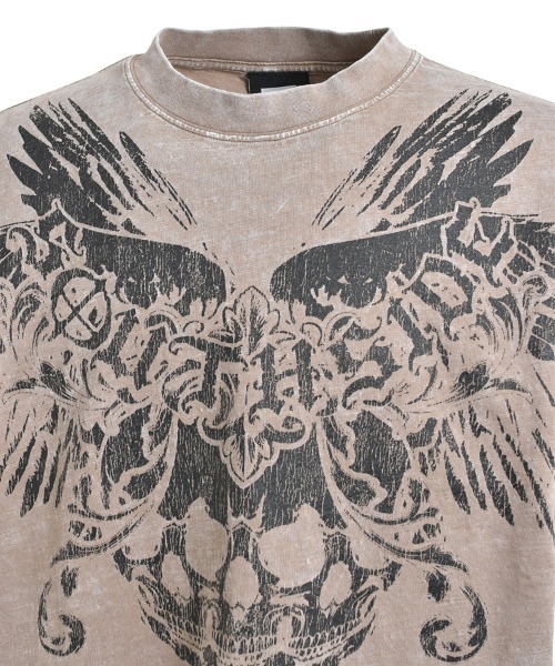 STYLISE tシャツ 「BREATH / ブレス」SKULL WING LOGO TEE / ダスト