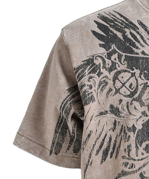 スタイライズ（STYLISE）/【BREATH】SKULL WING LOGO TEE / ダスト [BR25SS−C5006] STYLISE tシャツ 「BREATH / ブレス」SKULL WING LOGO TEE / ダスト