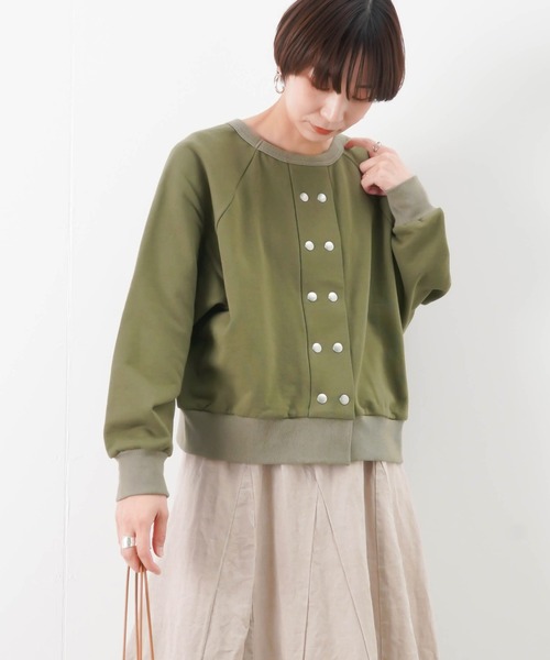 (取寄) マイケル スターズ レディース ルカ バブル ティー Michael Stars women Luca Bubble Tee Olive Luca Jersey Bubble Tee