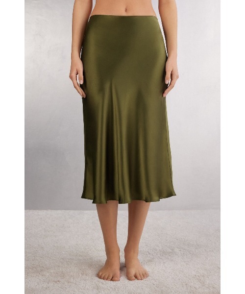 ノゾミイシグロスカート Intimissimi（インティミッシミ） スカート シルク ロンゲットスカート