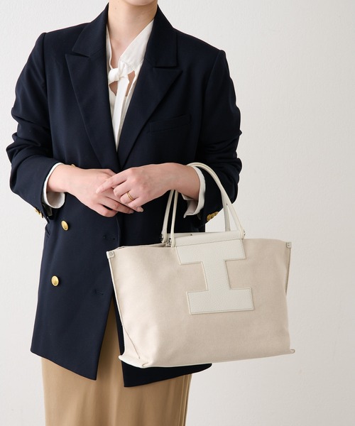 イアクッチ ベージュ レザー ハンドバッグ IACUCCI 「IACUCCI」 ハンドバッグ FREE サンドベージュ