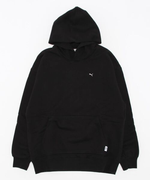 PUMA 「PUMA」 プルオーバーパーカー X-SMALL ブラック メンズ