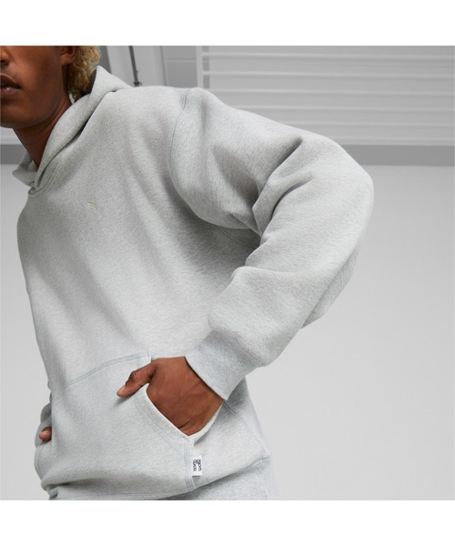 PUMA 「PUMA」 プルオーバーパーカー X-SMALL ブラック メンズ