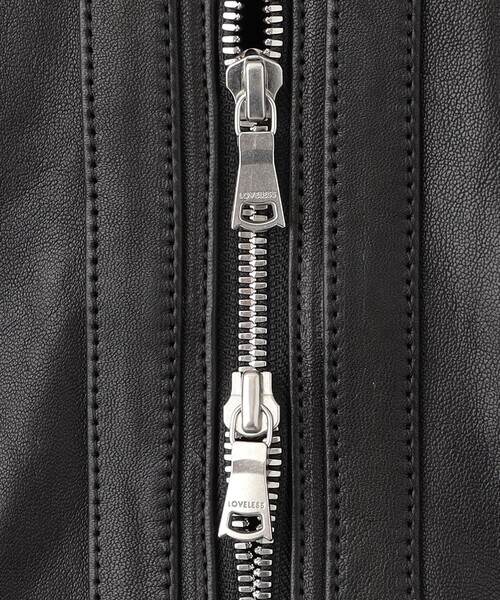 「LOVELESS」 レザージャケット S ブラック メンズ_画像7