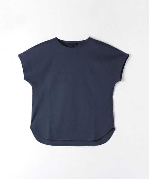 ★送料込◆3色 おしゃれな ラウンド Tシャツ&パンツ SET 美脚・細見え/セットUP可】ツイル＆シャンブレーワイドパンツ