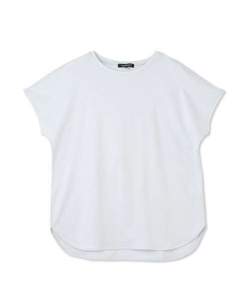 tシャツ 「WEB限定」「3サイズ」スムースコットンラウンドヘムカットソー「洗える/接触冷感」 レディース LAUTREAMONT tシャツ 「WEB限定」「3サイズ」スムースコットン