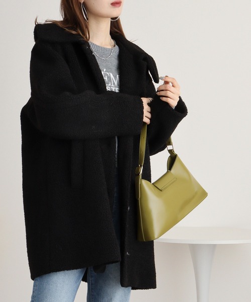 「FUNALIVE」 ステンカラーコート M ブラウン レディース_画像6